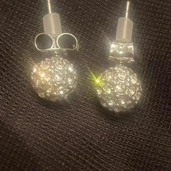 Charter Club Crystal and Faux Pearl Necklace with Matching Earrings - Picture 4 of 5